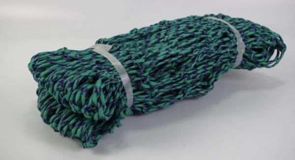 PE Knotted Braided Extendable Fishing Net , Green Fishing Net HDPE Material