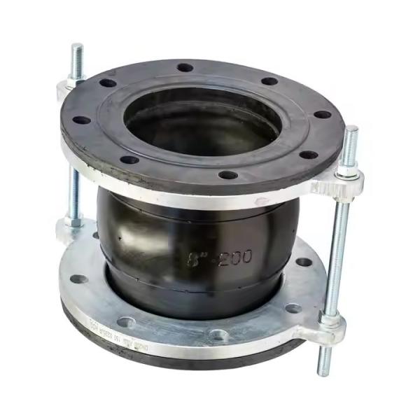End Face Fully Sealed Natural Rubber Expansion Joint KDF EN 1092-2 Dn200 Stainless Steel Flange