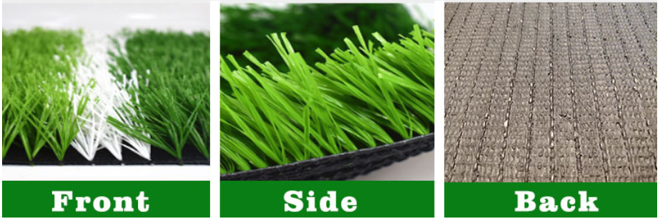 UV Resistant Synthetic Turf 50mm Football Court Artificial Grass For Sport field