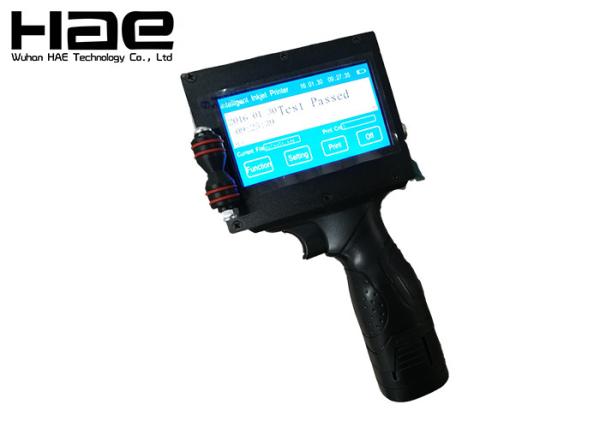 Portable Handheld Inkjet Coder For Bottle Cans Boxes / PE Plastic Date / Number Print