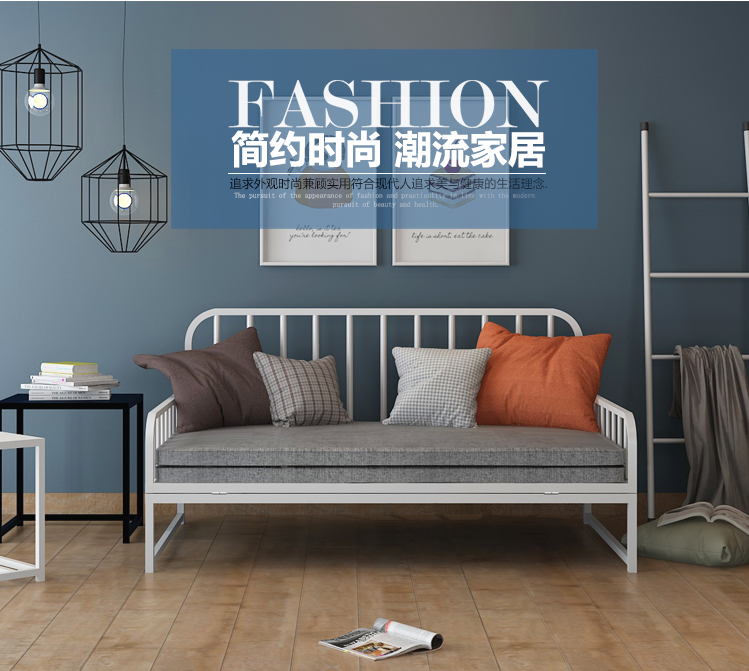 Foldable Sifa Beds for Adults Metal Foldable Bed Table Oak Wood Single Sofa Bed Foldable