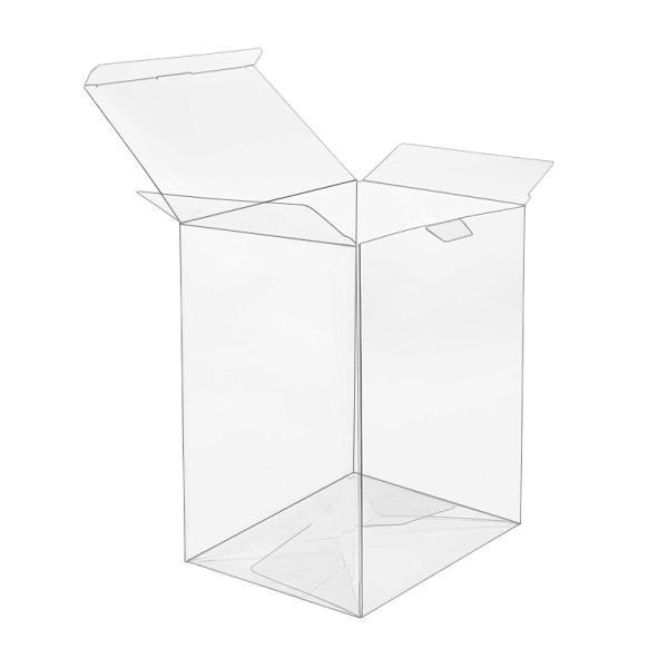 Boîte d'emballage en PVC transparent imprimé en plastique transparent pour présentoir, boîtes d'affichage en plastique transparent pliables