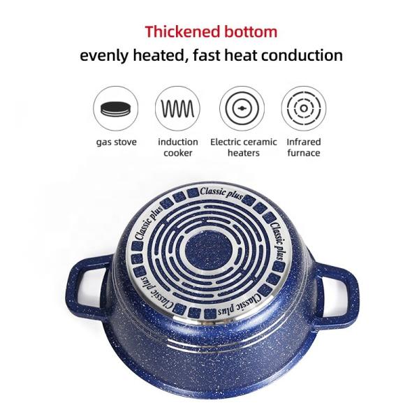 Hot Selling Multicolor pans and pots Kitchen Cooking Pot Sets Aluminum Non-Stick Cookware Pot Sets