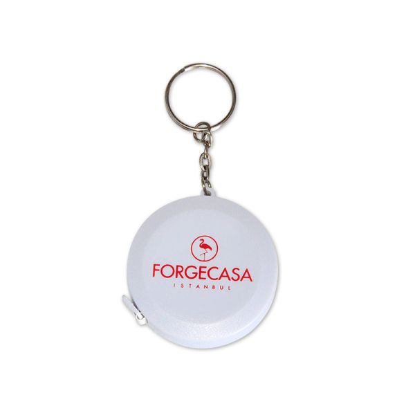 Medida retrátil da fita do presente do fechamento da qualidade 79inch 2Meters Mini Compact Keychain Soft Auto de Wintape com porta-chaves