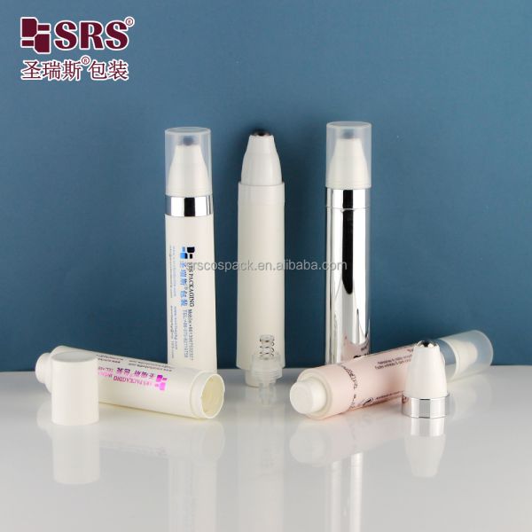 AY 10ML 15ML Luxury Eye Gel Airless Roller Bottle Massage Applicator