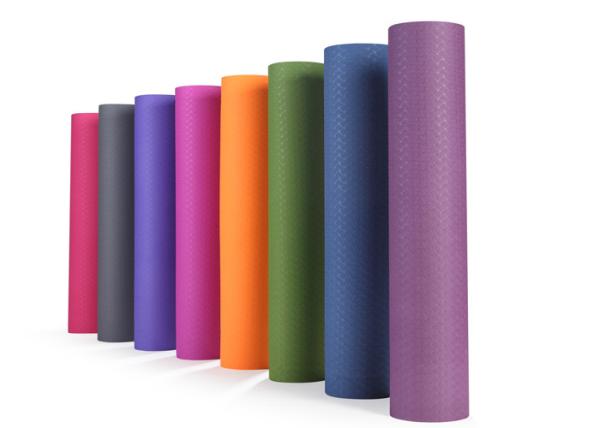 Recyclable One Color Tpe Yoga Mat , Non Toxic Yoga Cushion Mat Eco - Friendly