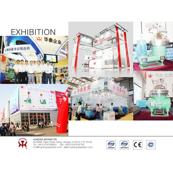 15KW - 45KW Disc Separator Clarifier Beer Processing Yeast Separator