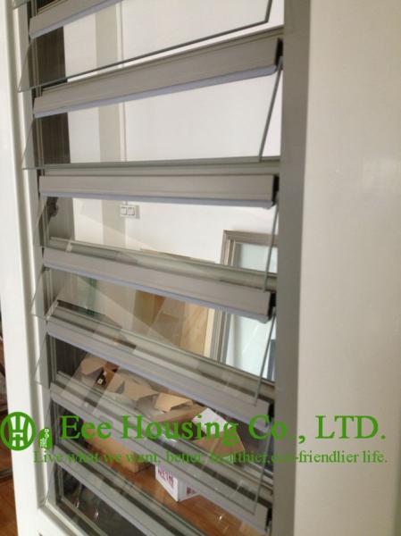 Hurricane-proof Aluminum Glass Louvered windows With Removable Screen,Jalousie louvre