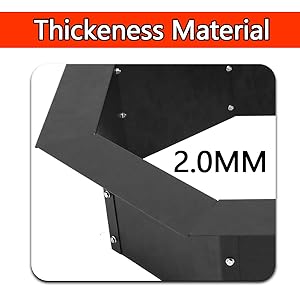 Heavy Duty Steel DIY Campfire Fire Pit Insert Ring Liner Octagon 38