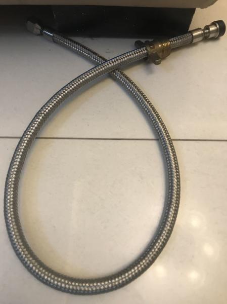 Gas tube 304 accordion pipe bellows  separator three way cock tube tap