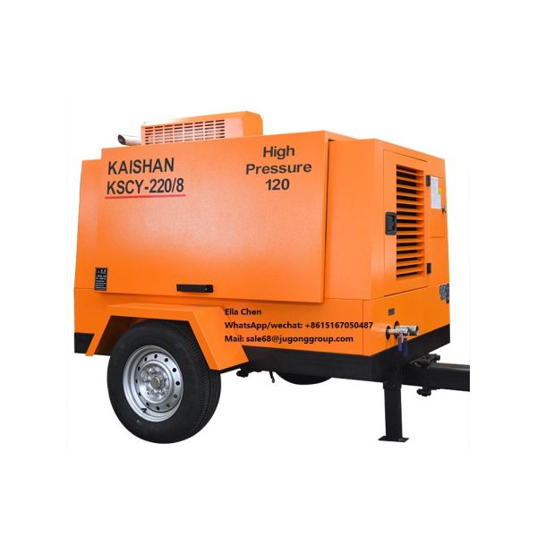 Silk KSCY-220/8 Drilling Rig Machine Portable Diesel Air Compressor