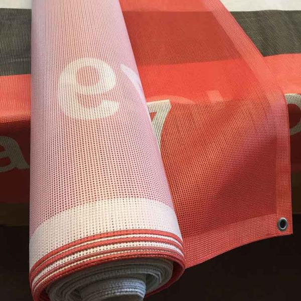 Personalized Shop Decoration 0.43mm Custom Wall Posters Mesh Banner