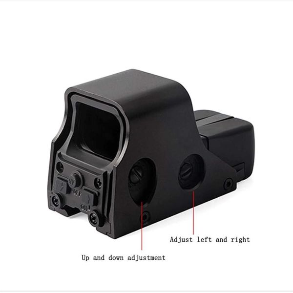 Reflejo olográfico Dot Sight Outdoor Hunting verde rojo de Matt Black 1X22m m