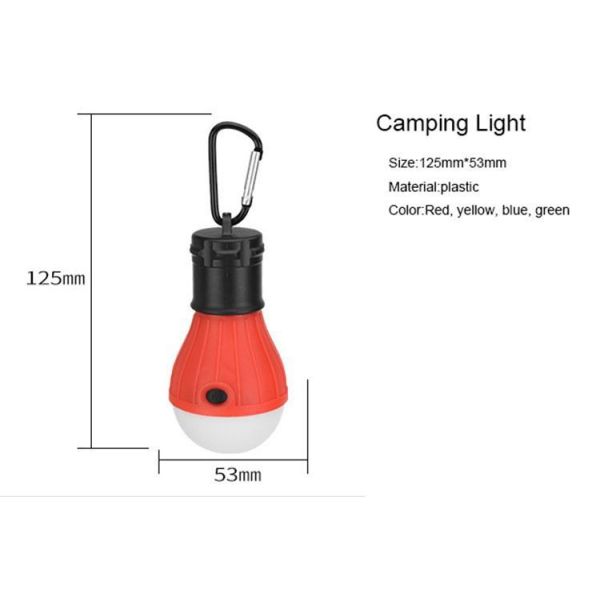 Tent Lamp Portable LED Tent Light Clip Hook Hurricane Emergency Lights LED Camping Bulb Camping Tent Lante