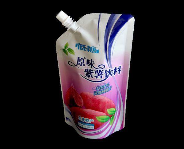 Clear Poly Aluminium Foil Stand Up Pouch Bags For Food , Liquid Pouch With Spout