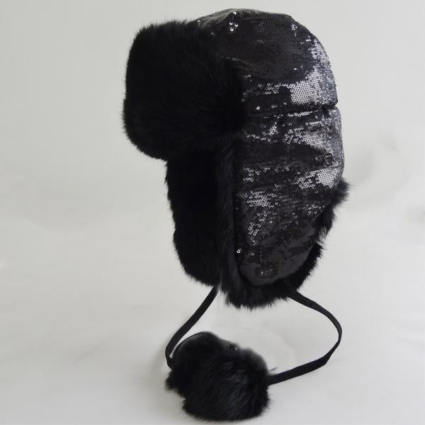 Wholesale Factory Price warm earflap rabbit fur hats warm winter hat
