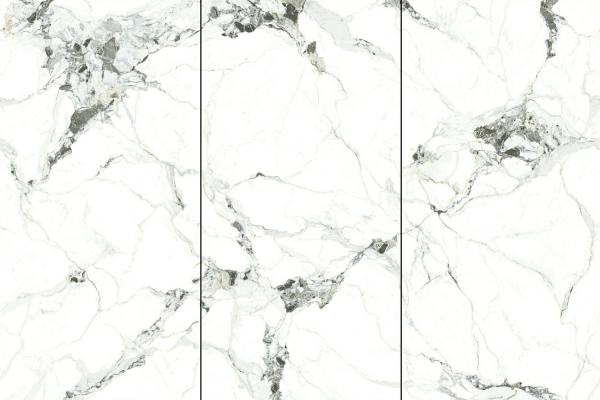 White Polished Glazed Porcelain Tile 900x1800x9mm Indoor Floor Wall