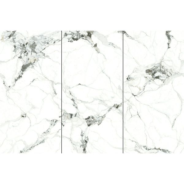 White Polished Glazed Porcelain Tile 900x1800x9mm Indoor Floor Wall