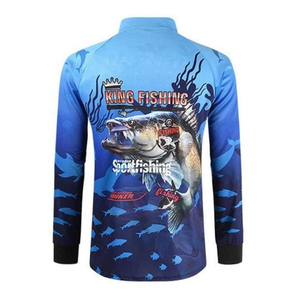 Long Sleeve Fishing Tournament Jerseys Embroidered Design Practical