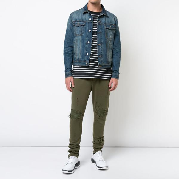 Cotton Army  Men's Skinny Jogging Pants Green Color