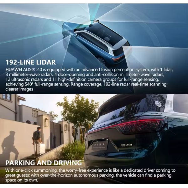 2024 AITO M9-Ultra Extended Range Energy Vehicle SUV 5230*1999*1800 Length Width Height