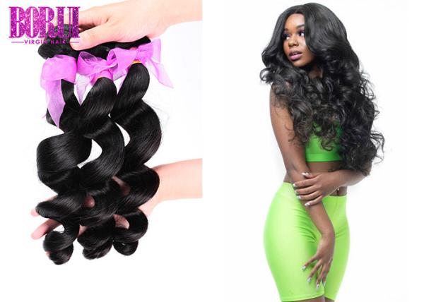 Loose Wave Bundles Indian Human Hair Extensions Cuticle Agligned Virgin Hair