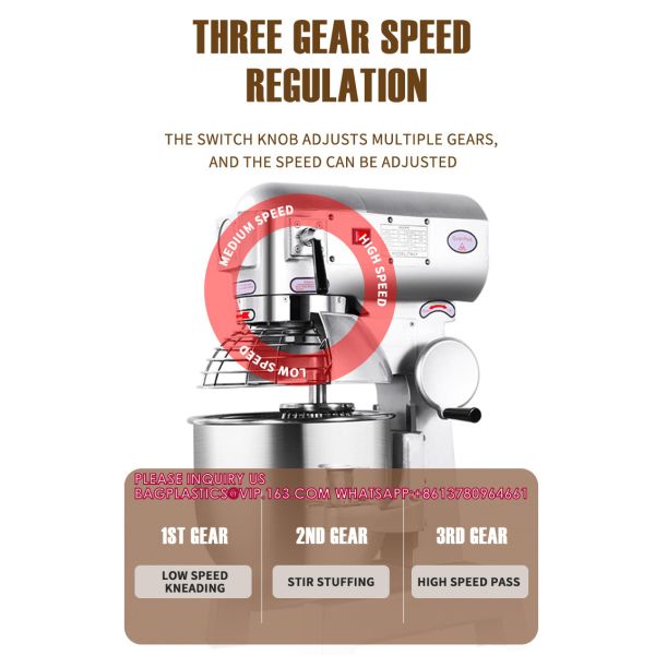 Professional Spiral Dough Mixer Electric Stainless Steel Body Multifunction Dough Mixer For Commercial Use