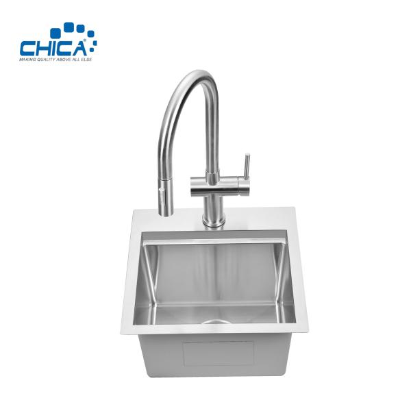 Single Bowl Handmade House Kitchen Sinks Stainless Steel Kitchen Sinks With Faucet