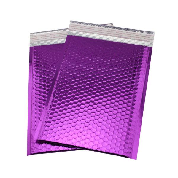 Biodegradable Compostable Shipping Packaging Holographic Metallic Poly Bubble Mailer Padded Envelope