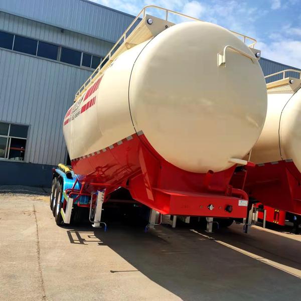 Powder Discharging Tanker Semi Trailer Truck Trailer Cement Tanker Semi-trailer