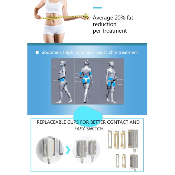 4 ручки Cryolipolysis уменьшая машину