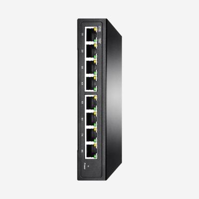 interruptor portuário 10 do gigabit 12V 8 100 1000M Auto Negotiation Ethernet QoS