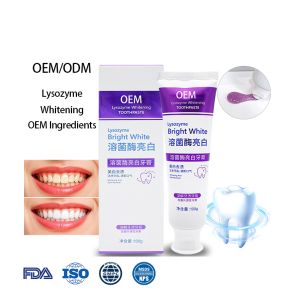 Custom Lysozyme Herbal Whitening Toothpaste Freshens Breath Antibacterial Anti-cavity and Effectively Removes Tooth Stains