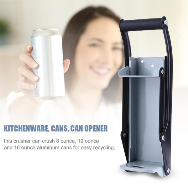 cheap price with good quality 16oz wall mount crusher hand type can crusher and bottle opener