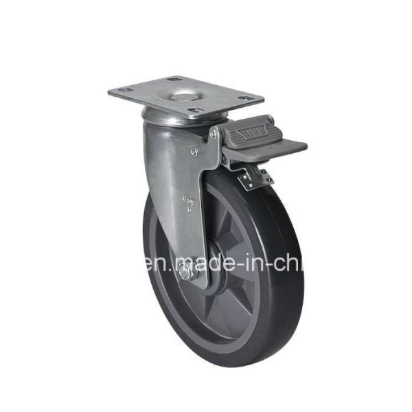 ПУ колесо Edl средний 6 " 130 кг пластиновый тормозный кастрюля Z5726-77 для про