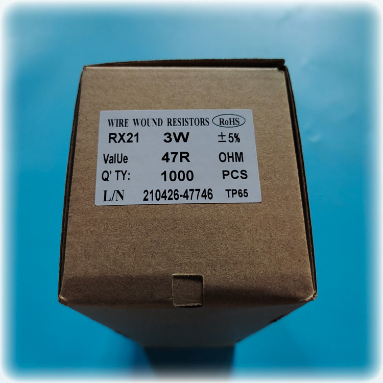 Провод Solderable резистора раны KNP-3W-47-5X155 индуктивный