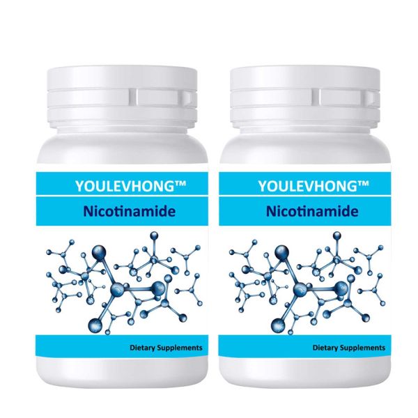 Vitamin B3 Nutrition Supplement Niacinamide with Resveratrol 120 Veggie Capsules for NAD Support Skin Cell Health Energy