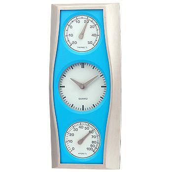 Wall Barometer Indoor Outdoor Thermometer Hanging Home / Office Metal Material