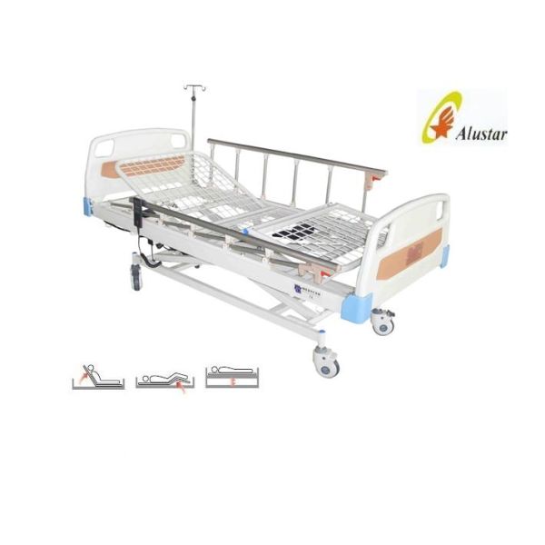 Mesh Steel Bedboard ABS Head 3 Funtion Adjustable Hospital Electric Beds (ALS-E307)