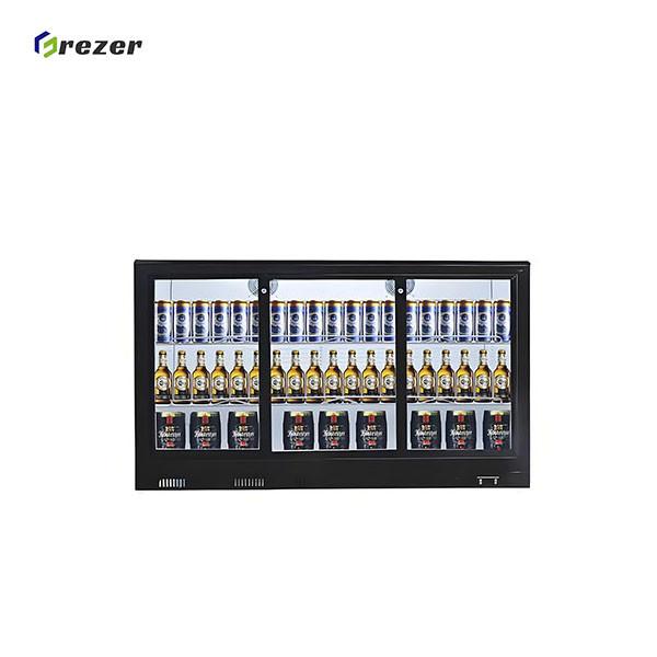 Petit réfrigérateur d'exposition de boissons, présentoir vertical, refroidisseur de boissons personnalisé