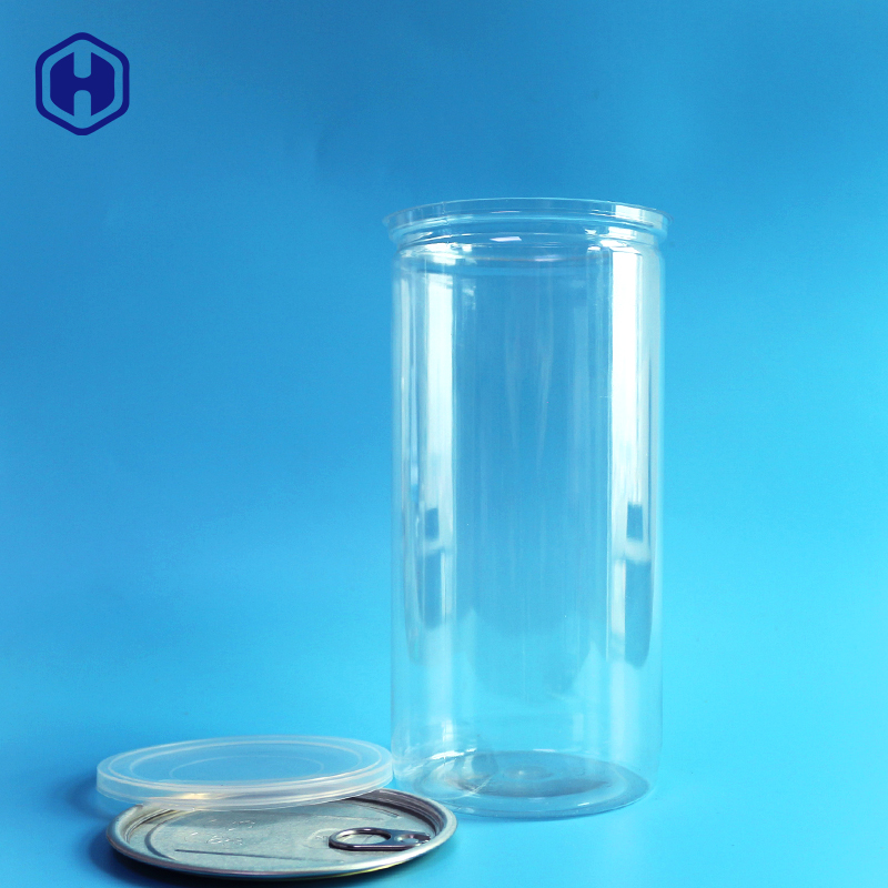 Упаковка попкорна алюминиевых консервных банок длинная высокая 1380ml 401# крышки ясных пластиковых