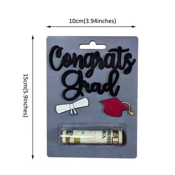Sublimation Blank MDF Cash Card With Plastic Money Holder
