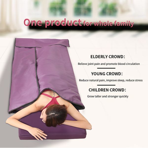 220v Low Emf Far Infrared Sauna Blanket Detox Sauna Bag Body Wrap For Weight Loss