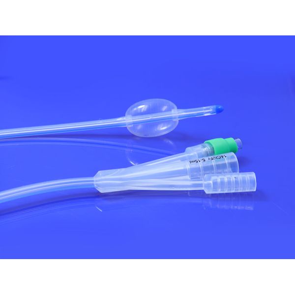 Fr8 Fr26 Disposable Urinary Medical Silicone Foley Catheter