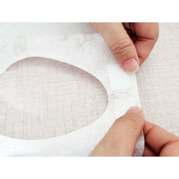Anti Bacterial 24.5*34.5cm Waterproof Disposable Baby Bib