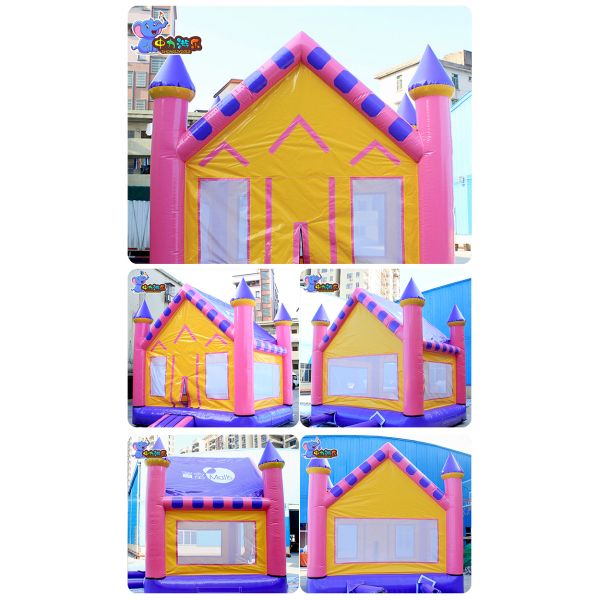 Pink Inflatable Portable Bounce House Bouncy Castle Business For Children