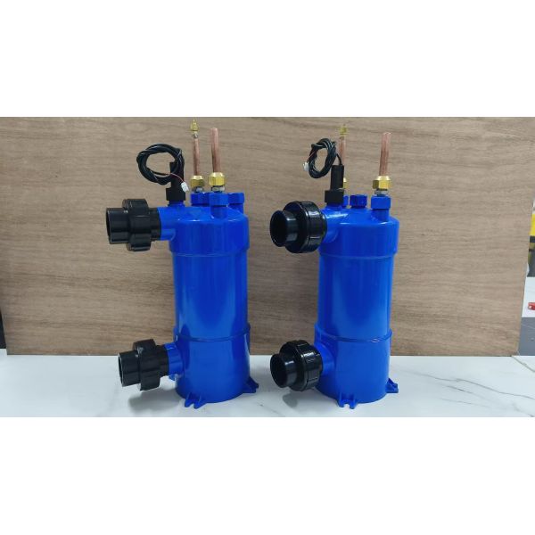 Titanium Heat Exchangers Free Swimming Pool Heat Using Waste Heat Recovery From Air Conditioner