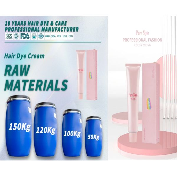 Professional Salon Hair Color Cream 100ml Natural Permanent Mild Formula OEM Hair Dye Factory