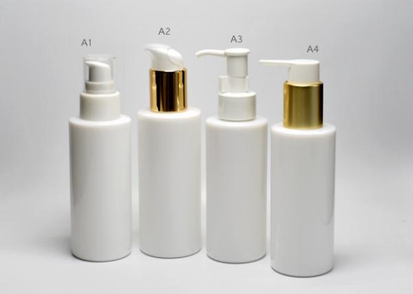 BG-194Q-100A 120A cylinderic opal white glass bottles with lotion pump dispenser, glass primary packaging for medical