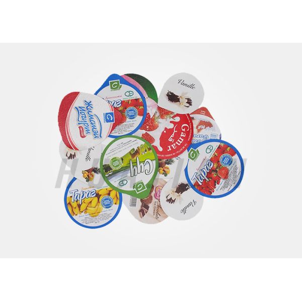 PET AL HSL Seal Yogurt Poly Laminated Aluminium Lidding Foil
